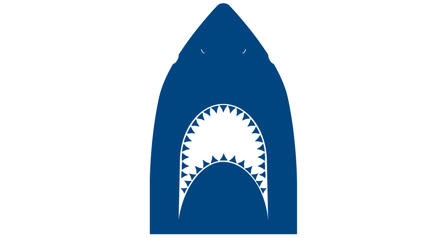 an illustration of a shark with mouth open