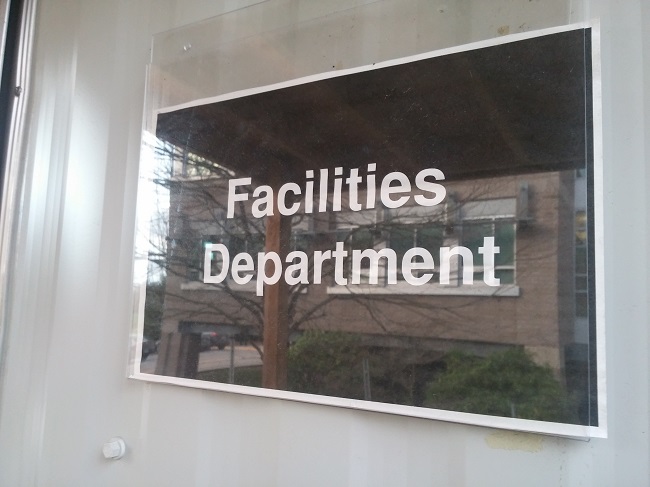 Facilities Sign